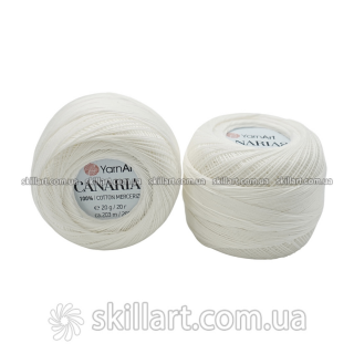 Пряжа Canarias 20гр (белый) 1000